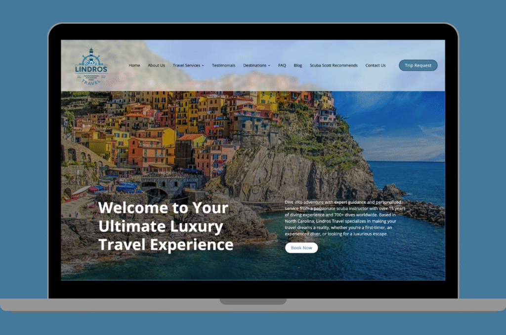 Lindros Travel Web Design